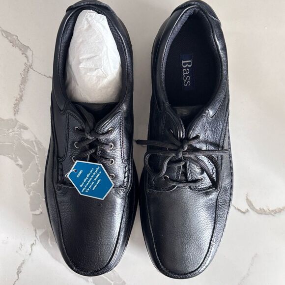 Bass Stanley Men’s Black Leather Upper Lace up Casual Shoes Oxfords Size 11.5M main image 8